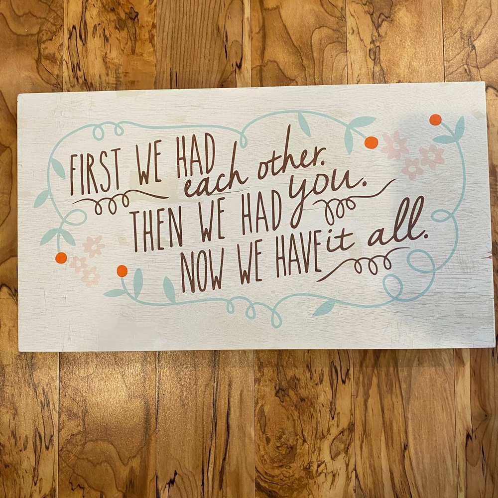 Decorative wooden sign